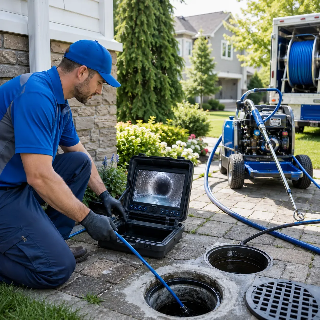 Outdoor drain cleaning professionals serving West Newfield, ME